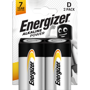 D Alkaline Battery / LR20 Energizer Alkaline Power - 2 pieces