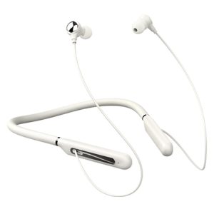 LDNIO N02 Neckband Bluetooth-compatible 5.3 Semi-In-Ear Earphones 10mm Driver 200mAh 16H Playtime Headset for Sports – White