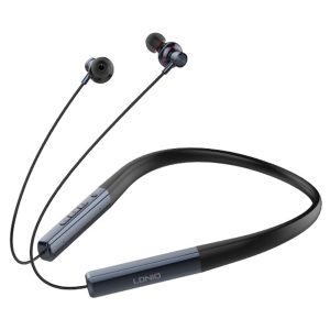 LDNIO N01 Neckband Bluetooth-compatible In-Ear Earphones 13mm HiFi 50 Hours Battery Type-C Wireless Headset for Sports – Black / Blue