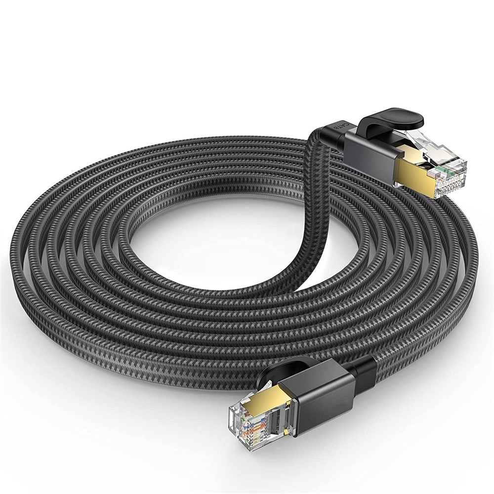 10m 40Gbps 2000Mhz SFTP Patch Cord Cat8 Flat Ethernet Cable Cat8 LAN Network Cable with Gold Plated RJ45 Connector - Image 2