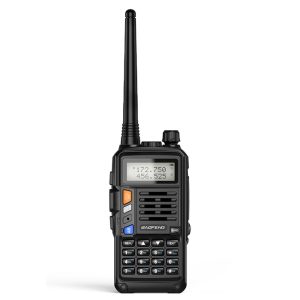 BAOFENG UV-S9 Plus Portable Walkie-Talkie UV Dual Band Handheld Radio Interphone, USB Charging, EU Plug – Black
