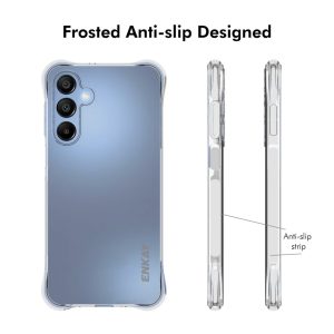 ENKAY HAT PRINCE For Samsung Galaxy A16 5G / A16 4G Clear Phone Case Shockproof Anti-Slip TPU Cover – Transparent