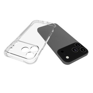 For iPhone 17 Pro Max Shockproof Non-slip Thickening TPU Phone Case(Transparent)