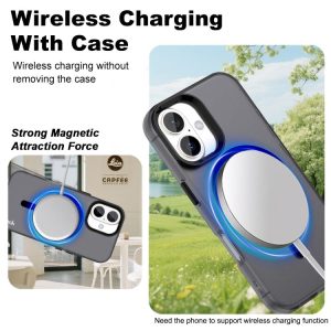 For iPhone 17 IMAK Candy Series Shockproof MagSafe Phone Case(Red)
