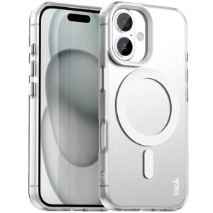For iPhone 17 IMAK Candy Series Shockproof MagSafe Phone Case(White)