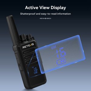 RETEVIS RT668H 2PCS Outdoor Walkie Talkies Two-Way Radio with Hidden Display Screen / EU 16CH