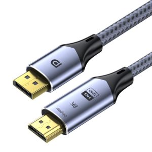 2m DP To HDMI 8K 60HZ HD Conversion Cable TV Computer Connection Conversion Monitor Projection Cable