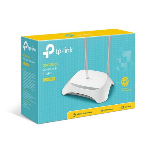 TP-Link Wi-Fi Router TL-WR840N, 300Mbps, LAN/WAN, 802.11n, White EU
