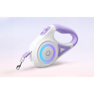 Rojeco 5m LED automatic leash (purple)