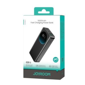 Joyroom Power Bank with Digital Display C+C+U+U, PD 45W, 20000 mAh, Black (JR-PBF02 Pro)