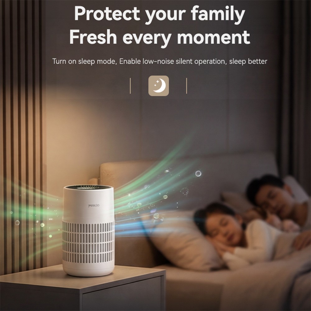 YESIDO EC39 4 in 1 Filter Air Purifier PM2.5 Detection Multi-Mode Desktop Purifier for Home Office - UK Plug - Image 4