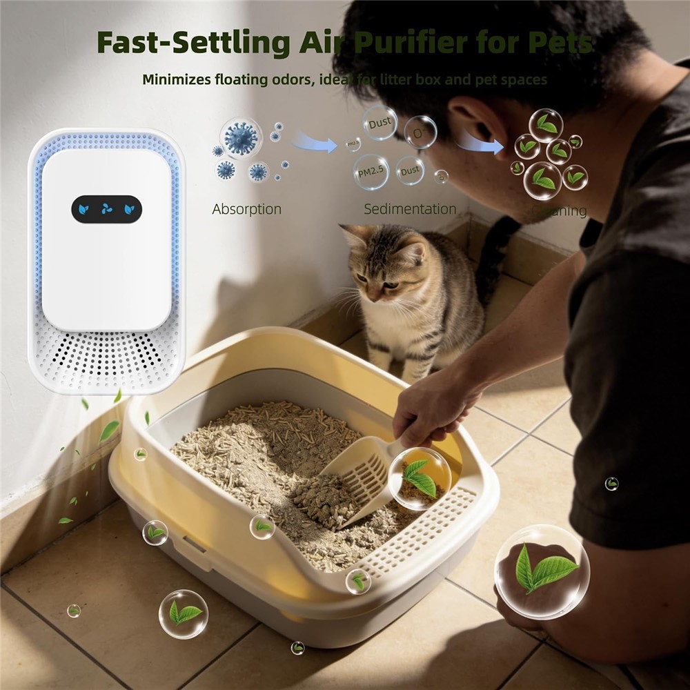 Negative Ion Air Purifier for Home Kitchen Pet Odor Smoke Removal - EU Plug - Image 4