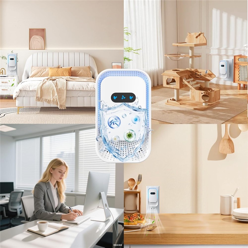 Negative Ion Air Purifier for Home Kitchen Pet Odor Smoke Removal - EU Plug - Image 5
