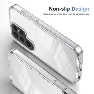 Forsamsung Galaxy S24 Ultra Clear Phone Case TPU PC Anti-Slip Drop-Proof Back Cover – Transparent