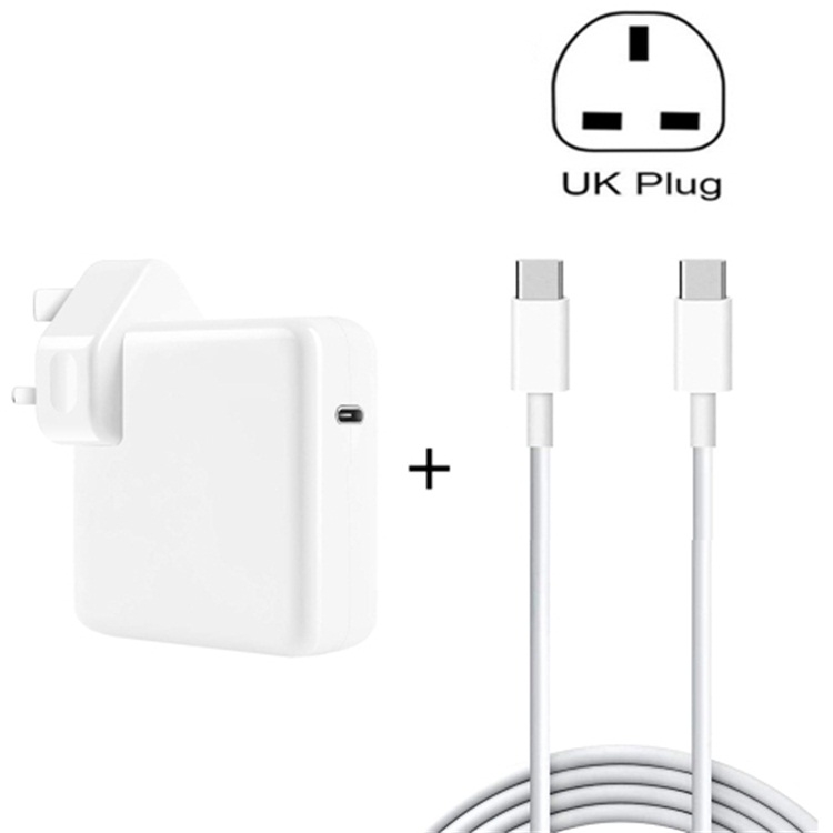 96W USB-C Fast Charging Wall Charger Power Adapter with 2m USB-C Charging Cable - UK Plug