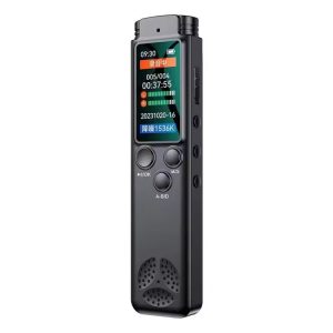 H22 Smart Color Screen Noise Reduction Voice Recorder, Capacity:64GB(Black)