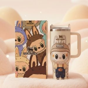 Stanley Quencher H2.0 Tumbler Labubu Edition 40oz | 1.18L(Cream)
