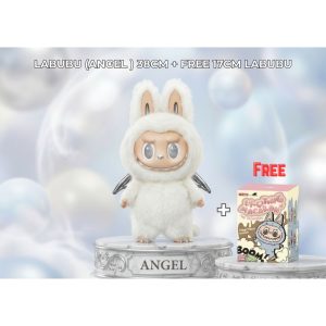 Free 17cm Labubu + High Quality Replicas Labubu Angel(White) 38cm