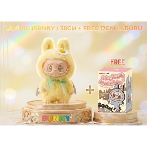 Free 17cm Labubu + High Quality Replicas Labubu (Sunflower) 38cm