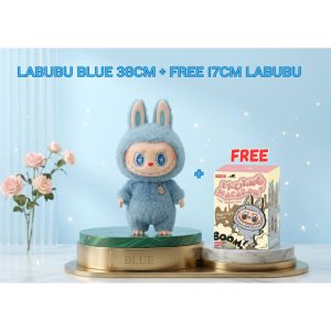 Free 17cm Labubu + High Quality Replicas Labubu V3 Blue 38cm