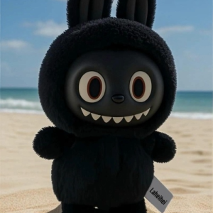 High Quality Coal Ball Labubu Nose African Black with White/Black Nose Blind,Single Box