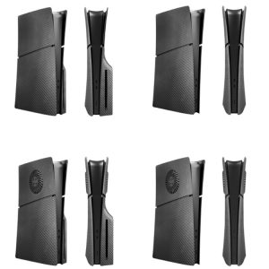 PS5 Slim Carbon Fiber Replacement Shell Protective Faceplate, Model: 2.0 Disc Edition