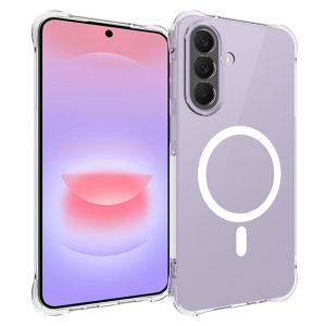 For Samsung Galaxy A37 5G Magnetic Case TPU Anti-drop Phone Back Cover – Transparent