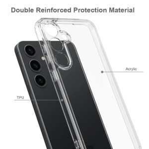 Samsung Galaxy A55 Scratchproof Acrylic TPU Phone Case(Transparent)