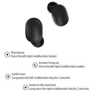 A6S IPX4 Waterproof Bluetooth 5.0 Wireless Bluetooth Earphone with Charging Box, Support for HD Calls & Siri & IOS Power Display(Blue)