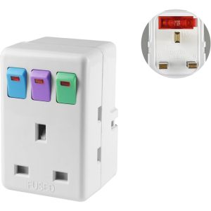 British Standard Conversion Plug Hong Kong Version One to Three Multifunctional Household With Switch Socket Converter Wireless Plug Strip