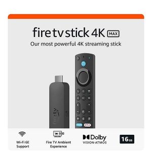 Amazon Fire TV Stick Select 4K Max Streaming Device, Black EU