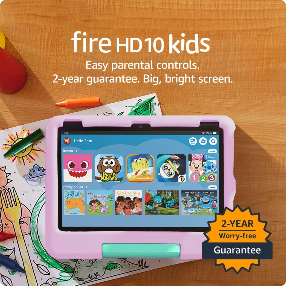 Amazon Fire HD 10 Kids Tablet (2023) 10.1", 3GB ROM 32GB RAM, Pink EU - Image 2