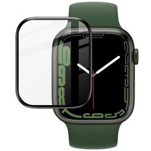 IMAK Full Coverage Ultra Clear PMMA Glass Screen Protector Film for Apple Watch Series 9 / 8 / 7 45mm
