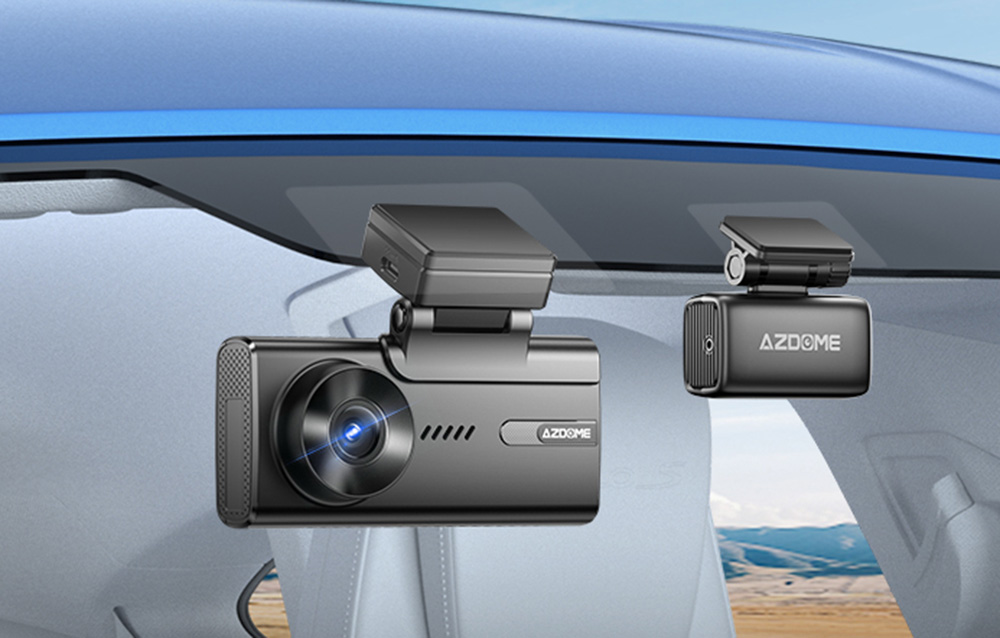 4K front camera, 1080p rear camera and 1080p internal camera Azdome M580, 5GHz WiFi, GPS, G-Sensor + 64GB memory card - Image 3