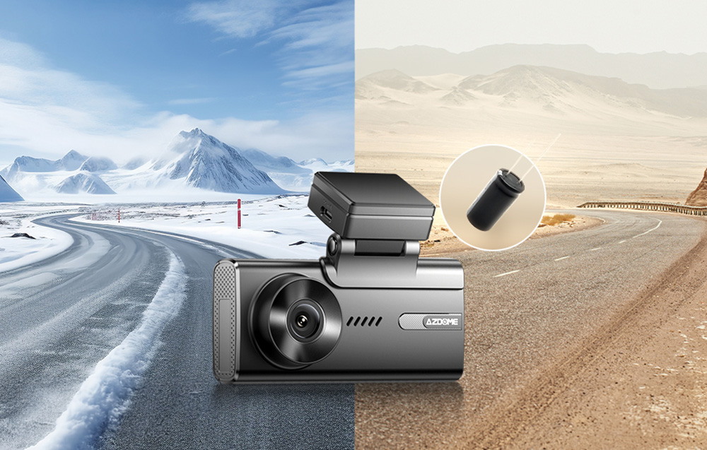 4K front camera, 1080p rear camera and 1080p internal camera Azdome M580, 5GHz WiFi, GPS, G-Sensor + 64GB memory card - Image 4