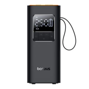 BASEUS SuperMini Pro Series Wireless Car Inflator LCD Digital Display Inflator Pump – Black