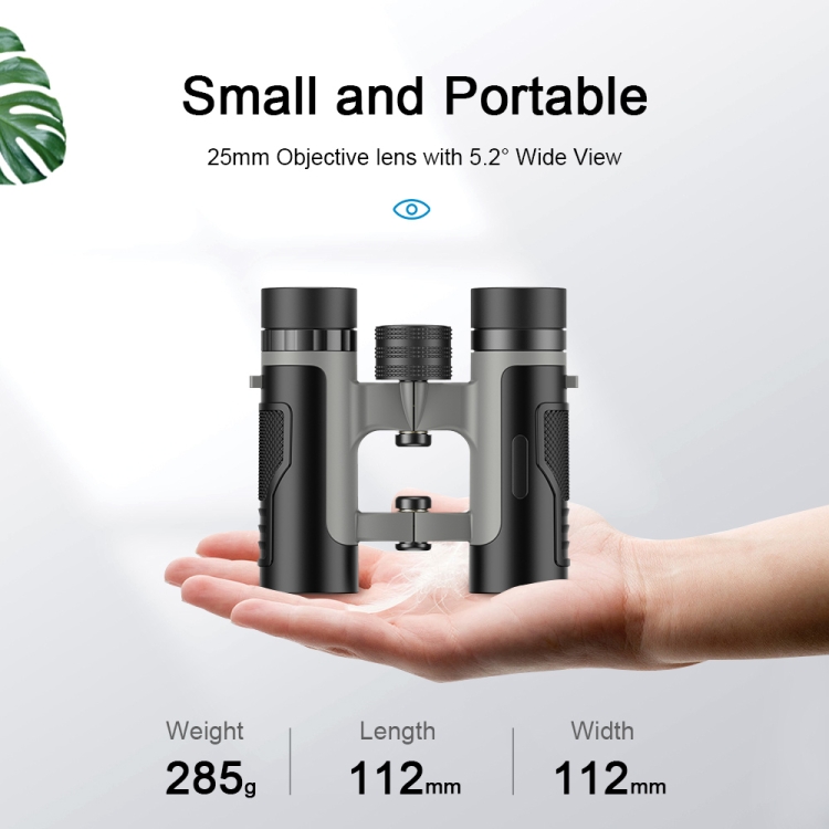 APEXEL 10 x 25 Binoculars BAK4 Prism Zoom Telescope for Bird-watching Hunting Hiking(Black) - Image 3