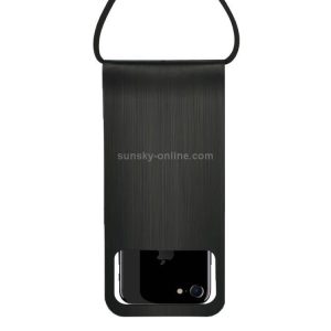 Outdoor Diving Swimming Mobile Phone Touch Screen Waterproof Bag for 5.1 to 6 Inch Mobile Phone(Black)