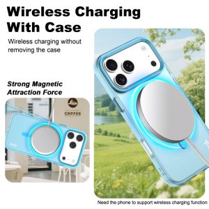 For iPhone 17 Pro IMAK Candy Series Shockproof MagSafe Phone Case(Blue)