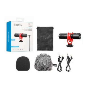 BOYA Microphone Wired, Super-cardioid Condenser, Improved sensitivity 3.5mm output Black EU