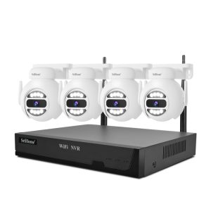 SriHome Outdoor 5MP Wireless 8-Channel WiFi Smart Surveillance Camera NVR