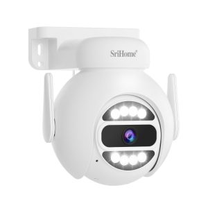 SriHome Outdoor 5MP Wireless 8-Channel WiFi Smart Surveillance Camera NVR
