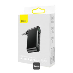 Baseus Car Tool Bluetooth BSBA-02 AUX Transmitter BT. 5.0, 10m Range, 145 mAh, Micro USB input, Black (WXQY-01)