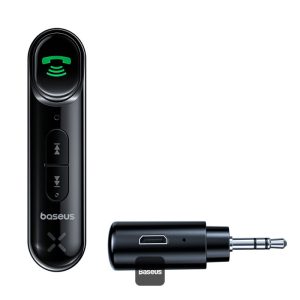 Baseus Car Tool Bluetooth BSBA-02 AUX Transmitter BT. 5.0, 10m Range, 145 mAh, Micro USB input, Black (WXQY-01)