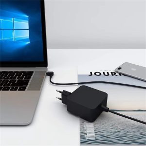 45W Laptop Charger Power Adapter 19V 2.37A 4.0 x 1.35mm For ASUS Zenbook UX305 UX21A UX32A X201E X202E U3000 UX52, EU Plug – Black
