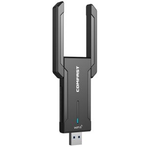 COMFAST CF-972AX 2.4G / 5G Dual Band WiFi6 Driver Free USB WiFi Dongle Wireless Network Card