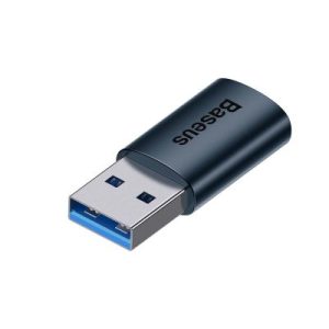 Baseus Converter Ingenuity Series Mini OTG Adaptor USB-A 3.1 Male to Type-C Female Blue