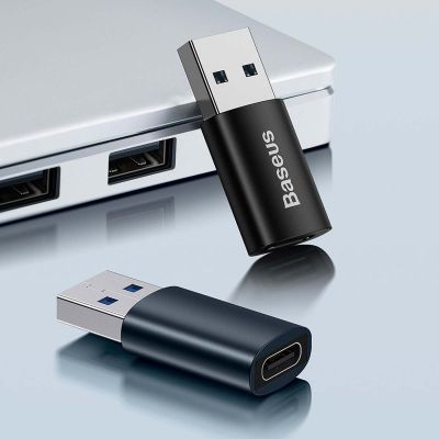 Baseus Converter Ingenuity Series Mini OTG Adaptor USB-A 3.1 Male to Type-C Female Blue - Image 3