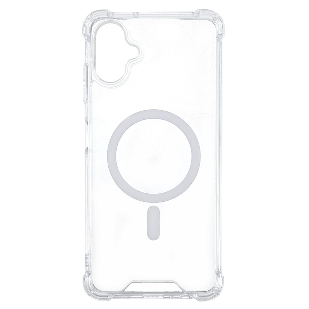 For Samsung Galaxy A07 4G / A06 4G / A06 5G Clear Phone Magnetic Case 1.5mm Shockproof Back Cover - Image 2
