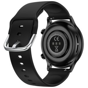 CY19 1.32 inch AMOLED Screen Bluetooth-compatible Call Ultra-Thin Women Health Monitoring Smart Watch – Black